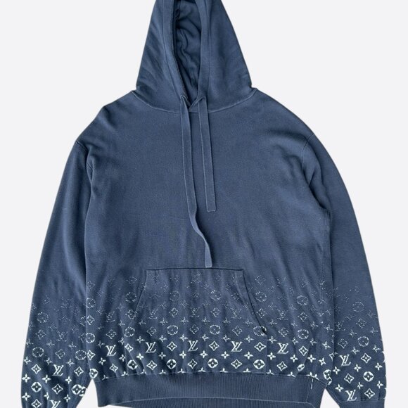 Louis Vuitton Grey & White Monogram Gradient Hoodie